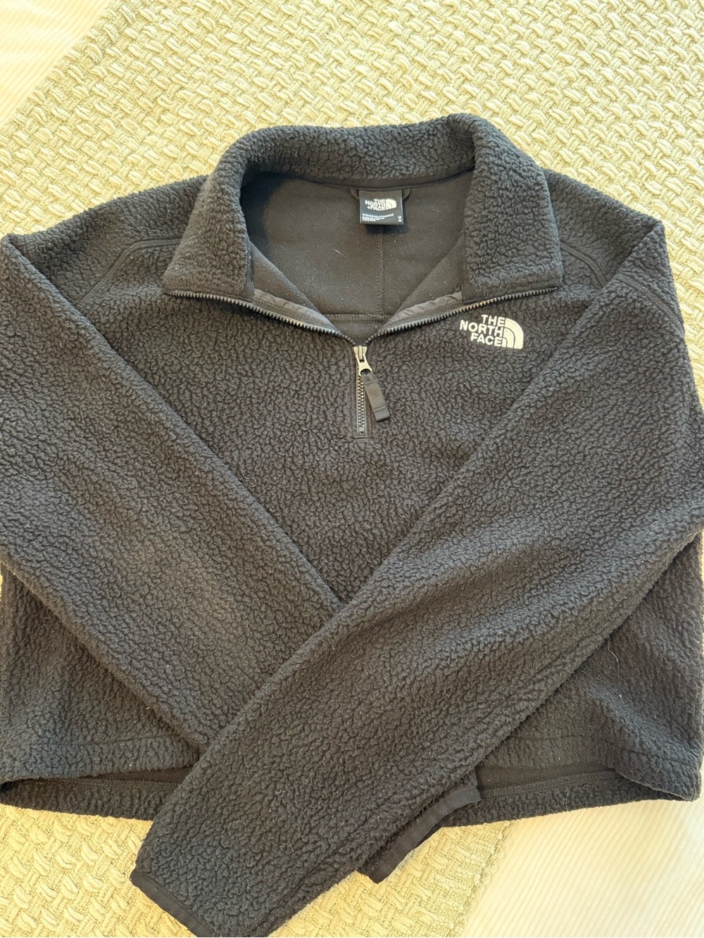The North Face Men’s Black Sherpa Half-Zip Fleece Pullover